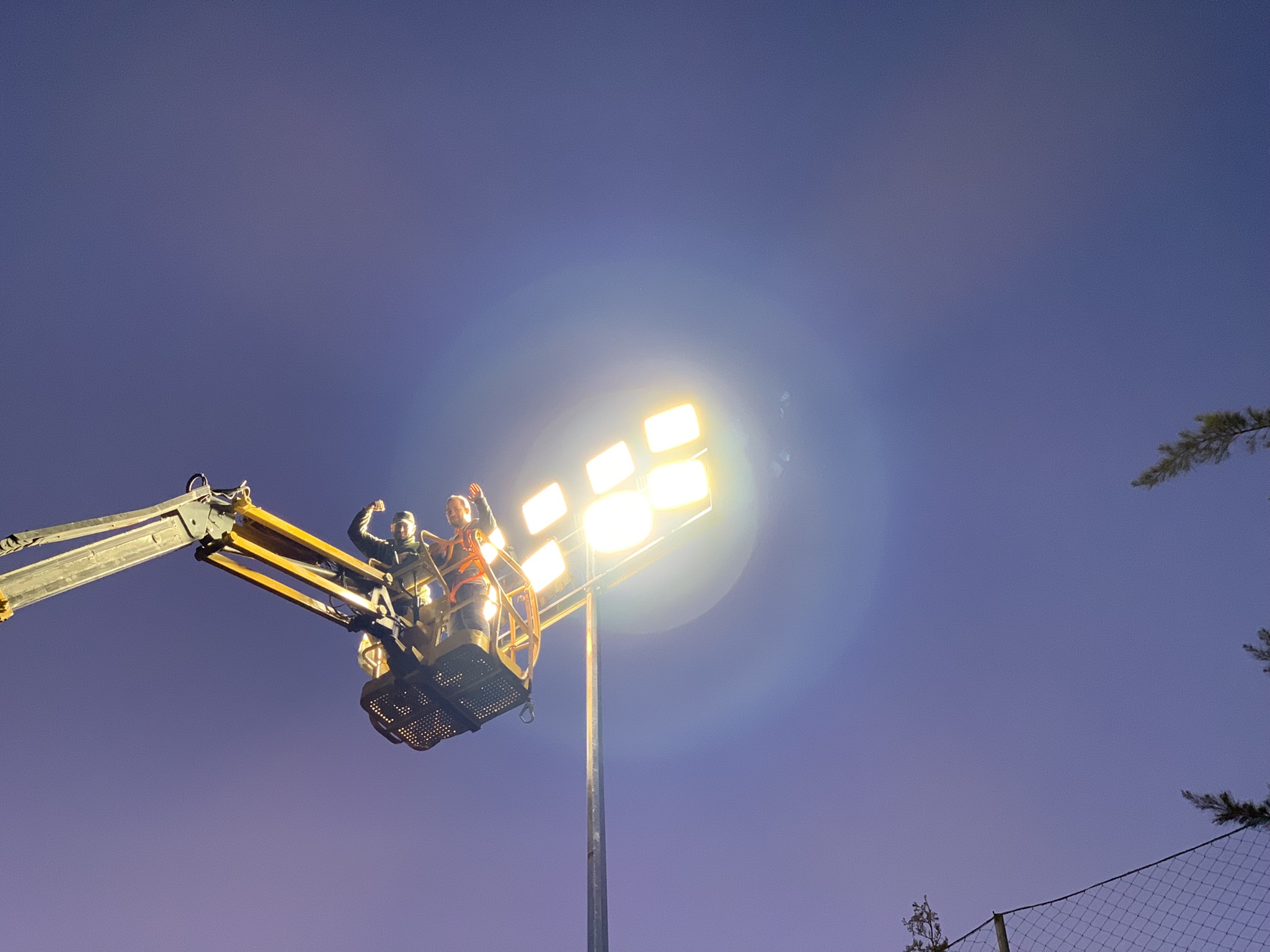 Lighting upgrade of the Ch. Pavlidis stadium
